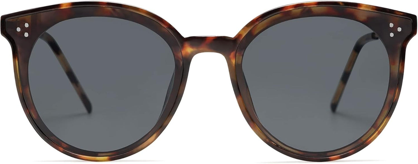 Classic Trendy round Sunglasses Womens Mens Oversized Large Shades UV400 Vacation Sunnies SJ2068