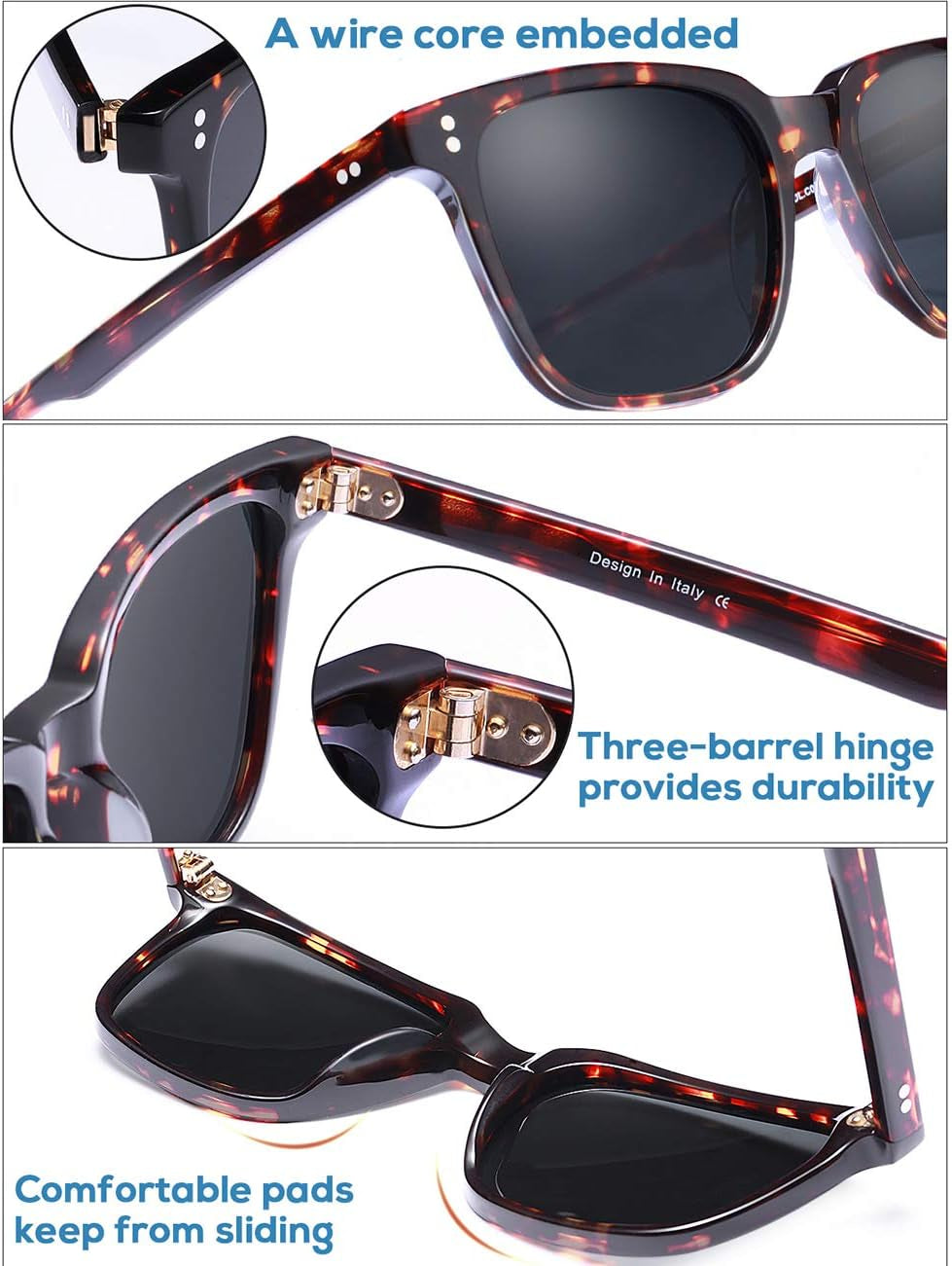 Polarized Men'S Sunglasses UV400 Protection for Driving Fishing Hiking Golf Outdoor Sport Glasses - WORLD TIME VISITS