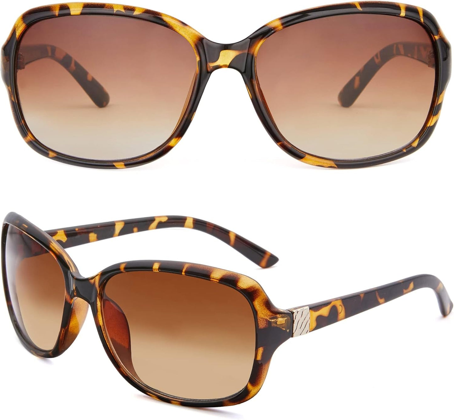 2 Pack Classic Vintage Sunglasses for Women Men,Fashion Sun Shades Glasses with UV400 Protection - WORLD TIME VISITS