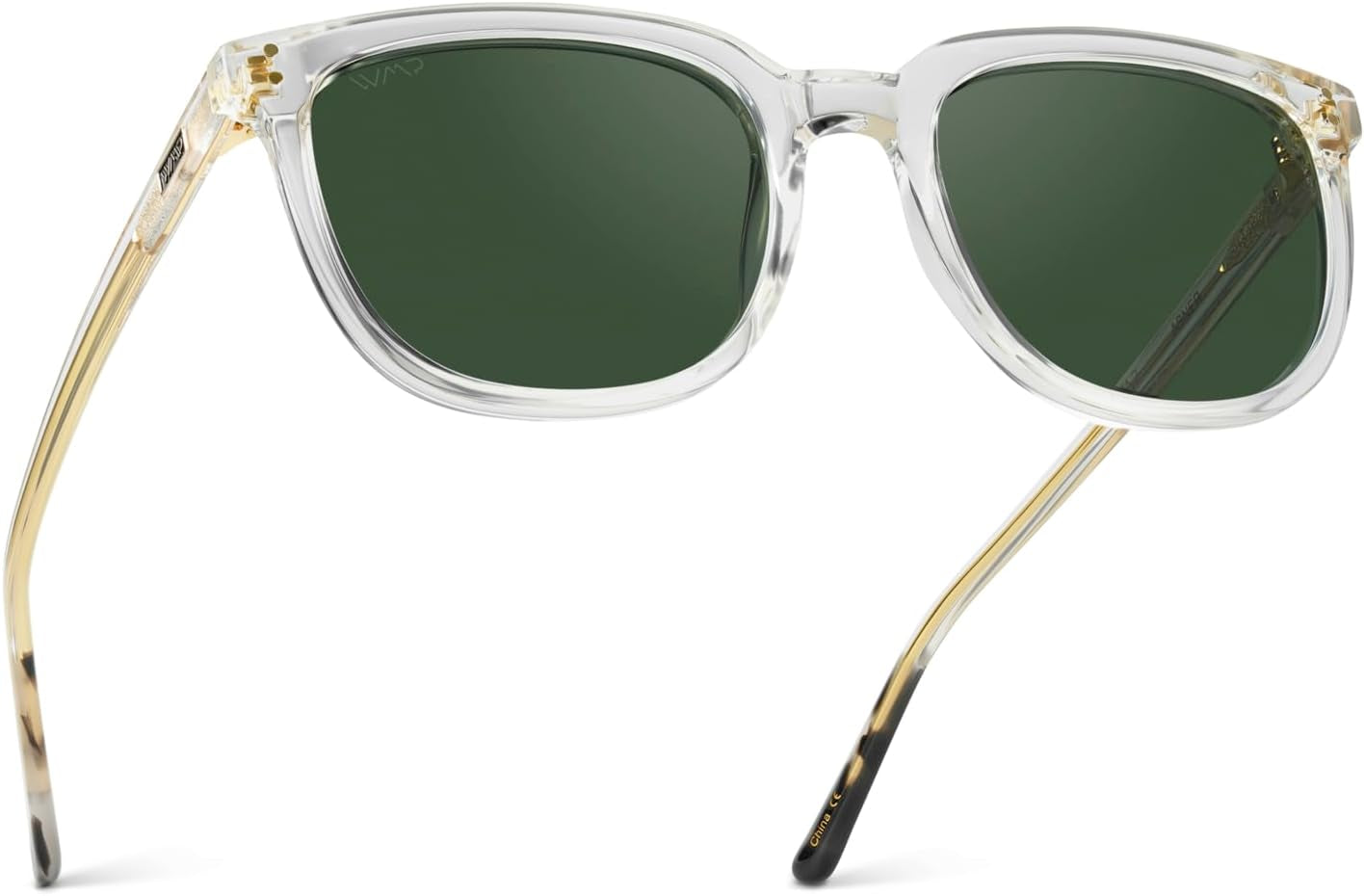 Polarized Classic Retro Flat Square Unisex Sunglasses - WORLD TIME VISITS