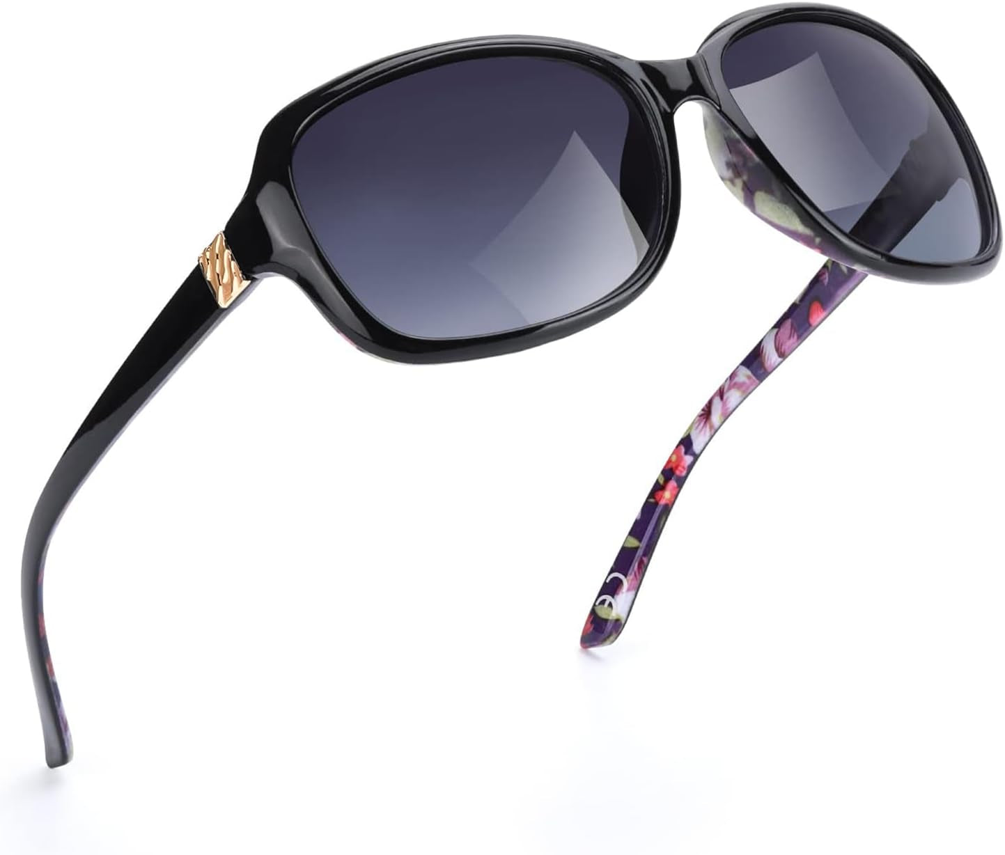 Small Wrap Sunglasses for Women | Lightweight Square Frame with 100% UV400 | Polarized Shade for Womens - WORLD TIME VISITS