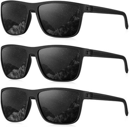 Polarized Sunglasses for Men, Lightweight Sun Glasses with UV Protection for Driving Fishing Golf - WORLD TIME VISITS