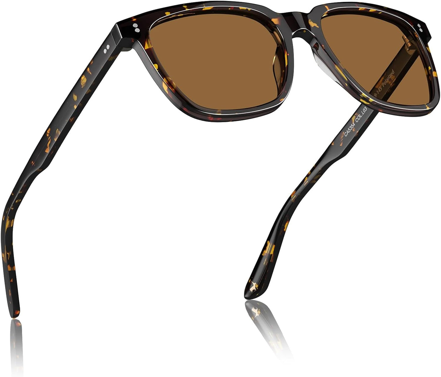 Acetate Polarized Sunglasses for Women Small Face - Antiglare UV400 Protection CA5354