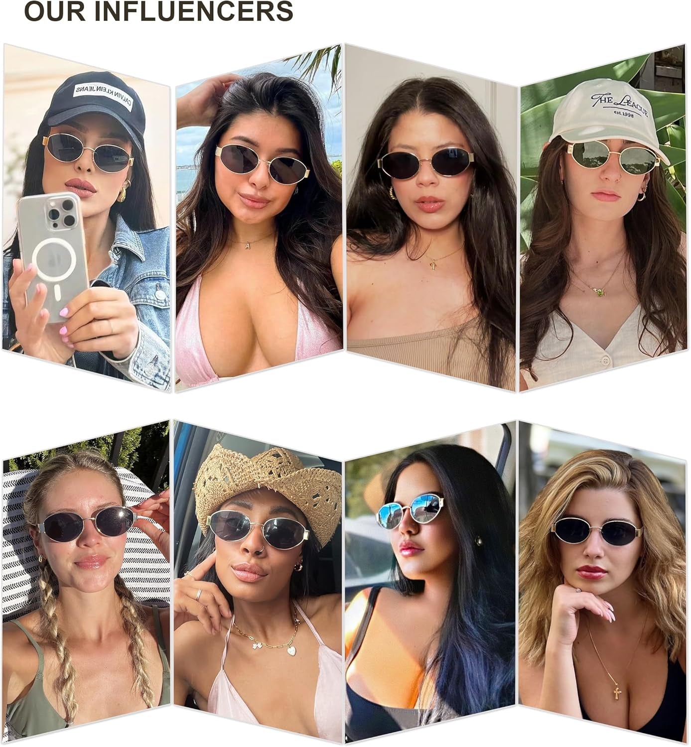 Retro Oval Sunglasses for Women Trendy Sun Glasses Classic Shades UV400 Protection SJ1217