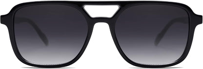 Retro Aviator Sunglasses for Women Men,Trendy Rectangle Womens Mens Shades Sun Glasses SJ2202