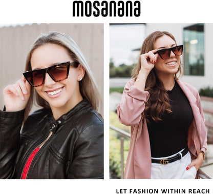 Square Cat Eye Sunglasses for Women Trendy Style Model-Shine