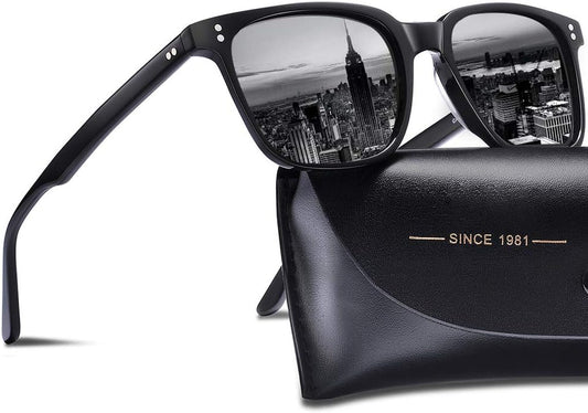 Polarized Men'S Sunglasses UV400 Protection for Driving Fishing Hiking Golf Outdoor Sport Glasses