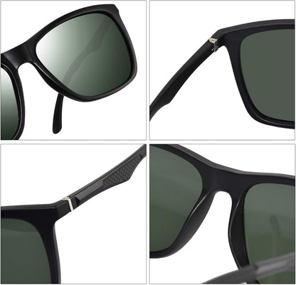 Polarized Sunglasses for Men Aluminum Mens Sunglasses Driving Rectangular Sun Glasses for Men/Women - WORLD TIME VISITS