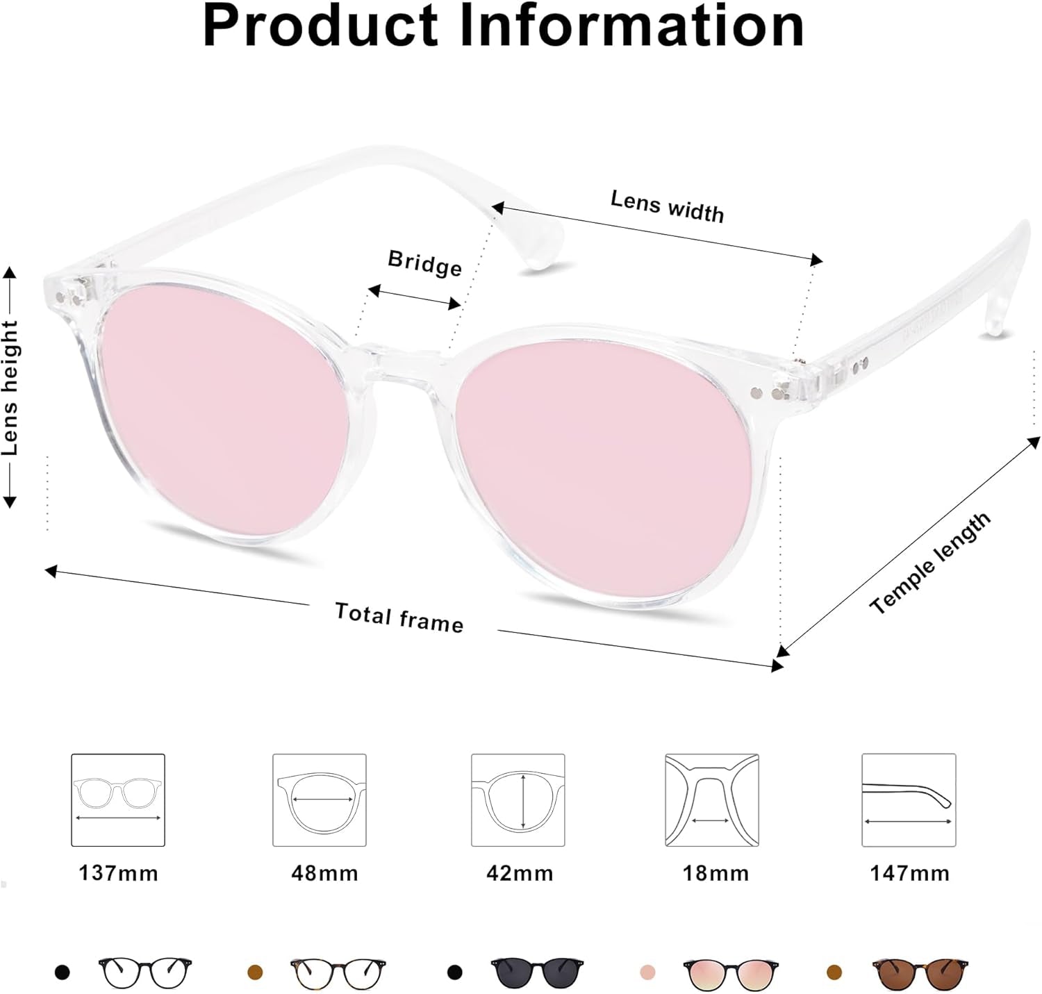 Small round Classic Polarized Sunglasses for Women Men Vintage Style UV400 Lens SJ2113 - WORLD TIME VISITS