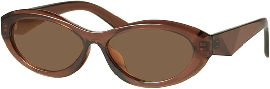 Oval Cat Eye Sunglasses for Women Retro Y2K Style MS52372