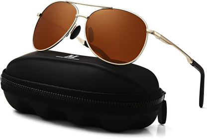 Aviator Sunglasses for Men Polarized Women UV Protection Lightweight Driving Fishing Sports Unisex Glasses MX208