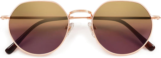 round Polygon Polarized Sunglasses for Women Men Retro Classic Vintage Panto Shades SJ1157