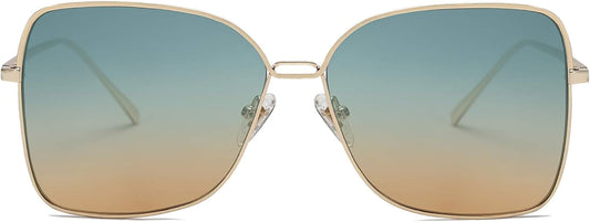 Classic Trendy Square Oversized Sunglasses Womens Mens UV400 Big Large Designer Shades SJ1082