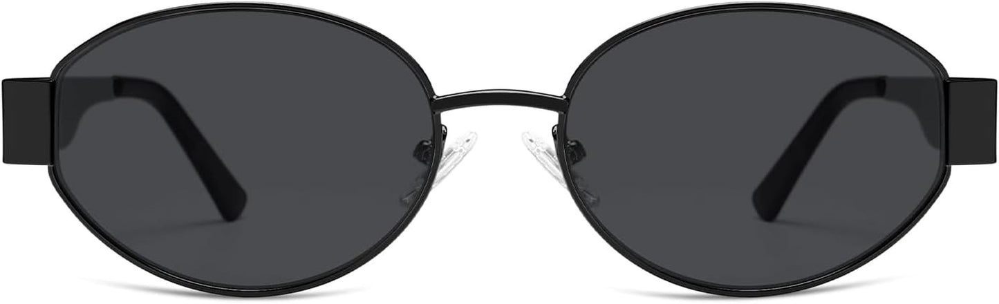 Retro Oval Sunglasses for Women Trendy Sun Glasses Classic Shades UV400 Protection SJ1217