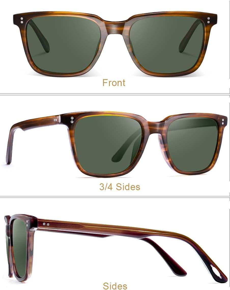 Polarized Men'S Sunglasses UV400 Protection for Driving Fishing Hiking Golf Outdoor Sport Glasses