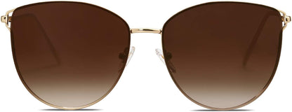 Mirrored Flat Lens Fashion Sunglasses for Women SJ1085