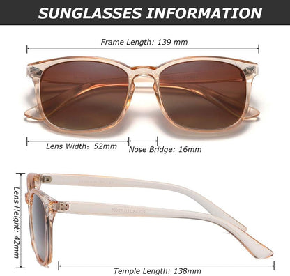Polarized Sunglasses for Women Classic Retro Style UV400 Protection - WORLD TIME VISITS