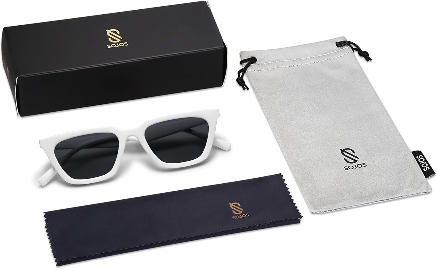 Polarized Narrow Square Cateye Sunglasses for Women Retro Trendy Driving Glasses SJ2169