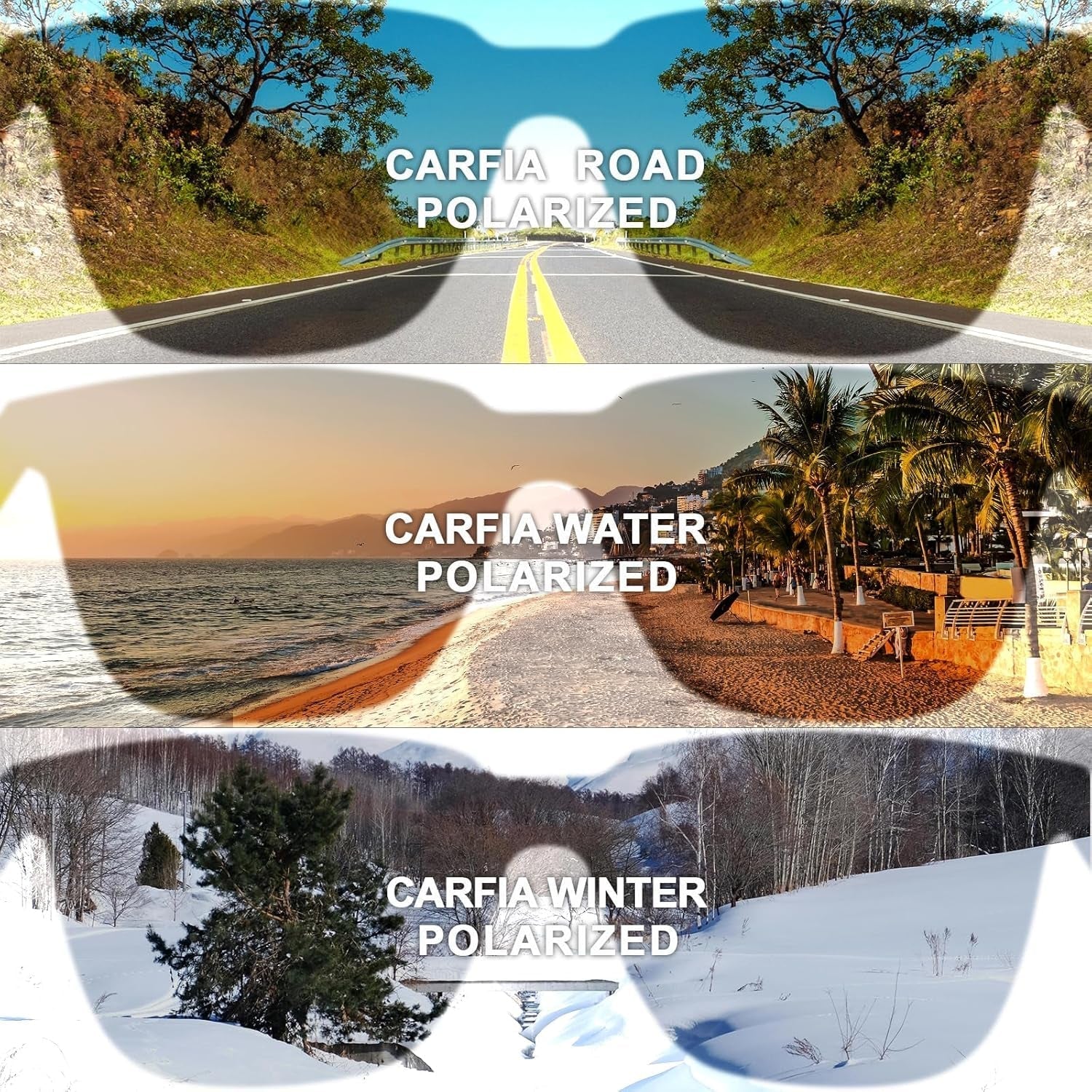 Acetate Polarized Sunglasses for Women Small Face - Antiglare UV400 Protection CA5354 - WORLD TIME VISITS