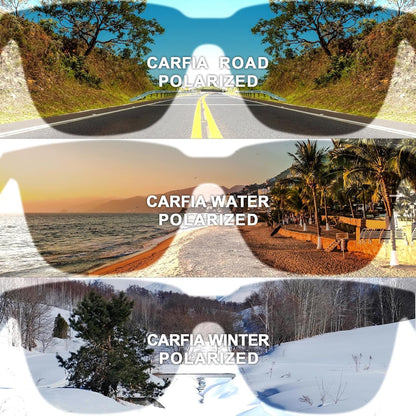 Acetate Polarized Sunglasses for Women Small Face - Antiglare UV400 Protection CA5354 - WORLD TIME VISITS