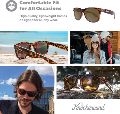 Fort Knocks Polarized Sunglasses for Men & Women - Impact Resistant Lenses & Full UV400 Protection - WORLD TIME VISITS