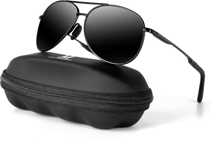 Aviator Sunglasses for Men Polarized Women UV Protection Lightweight Driving Fishing Sports Unisex Glasses MX208 - WORLD TIME VISITS