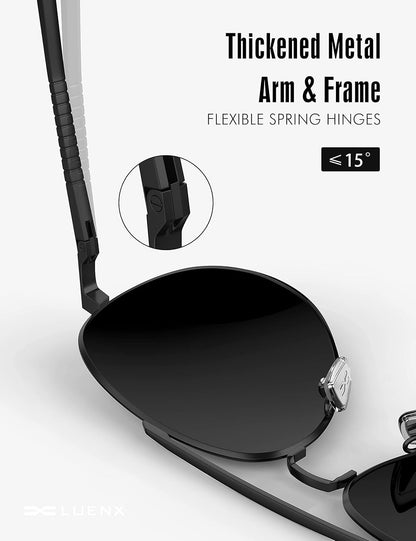 Aviator Sunglasses for Men Women Polarized Driving Classic Shades - UV 400 Protection with Accessories 60MM - WORLD TIME VISITS