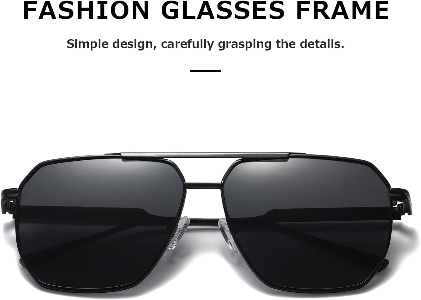 Polarized Sunglasses Womens Men Retro Oversized Square Vintage Shades Classic Large Metal Sun Glasses K1221