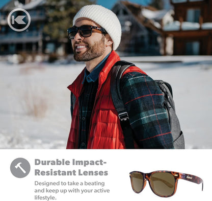 Fort Knocks Polarized Sunglasses for Men & Women - Impact Resistant Lenses & Full UV400 Protection