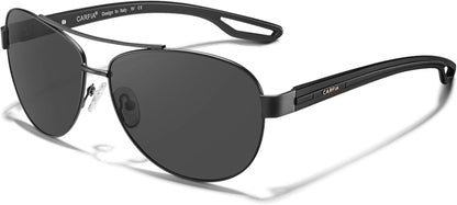 Polarized Sunglasses for Women UV Protection Ultra-Lightweight Comfort Metal Frame Driving Glasses CA3210 - WORLD TIME VISITS