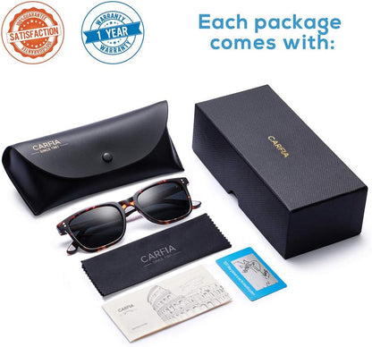 Polarized Men'S Sunglasses UV400 Protection for Driving Fishing Hiking Golf Outdoor Sport Glasses - WORLD TIME VISITS