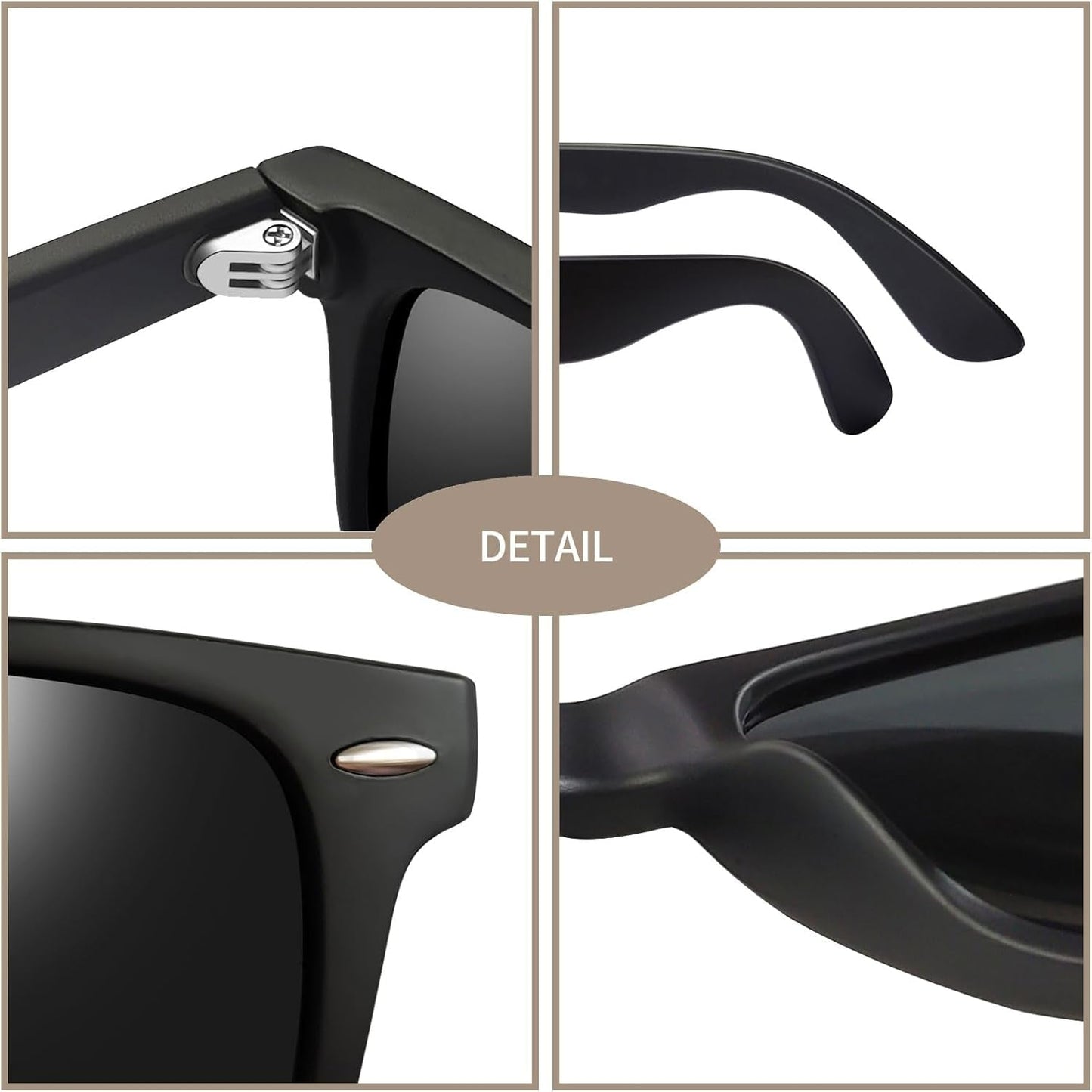 Square Sunglasses Polarized UV Protection Trendy Designer Sun Glasses Men Women