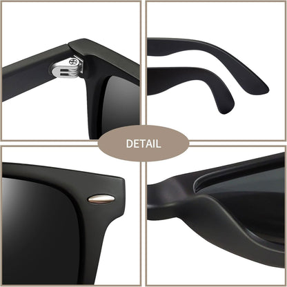 Square Sunglasses Polarized UV Protection Trendy Designer Sun Glasses Men Women