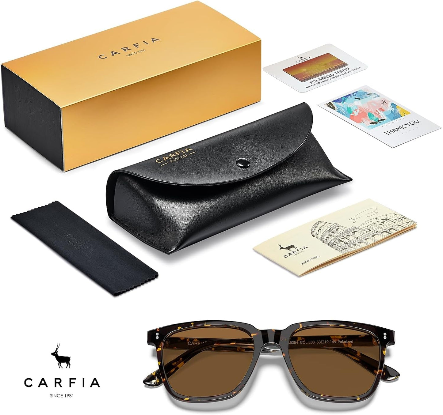 Acetate Polarized Sunglasses for Women Small Face - Antiglare UV400 Protection CA5354