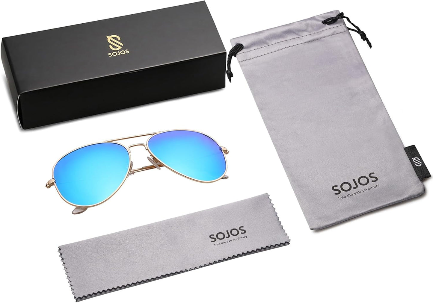 Classic Aviator Polarized Sunglasses for Men Women Vintage Retro Style - WORLD TIME VISITS