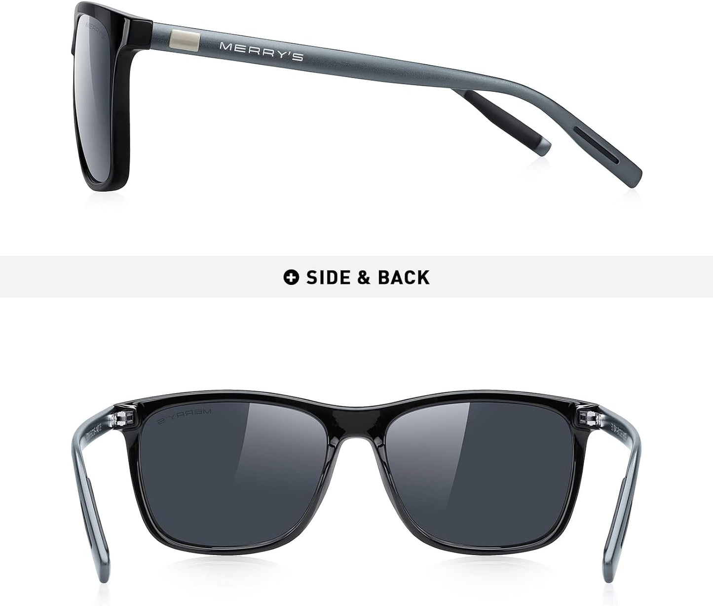 Unisex Polarized Aluminum Sunglasses Vintage Sun Glasses for Men/Women S8286