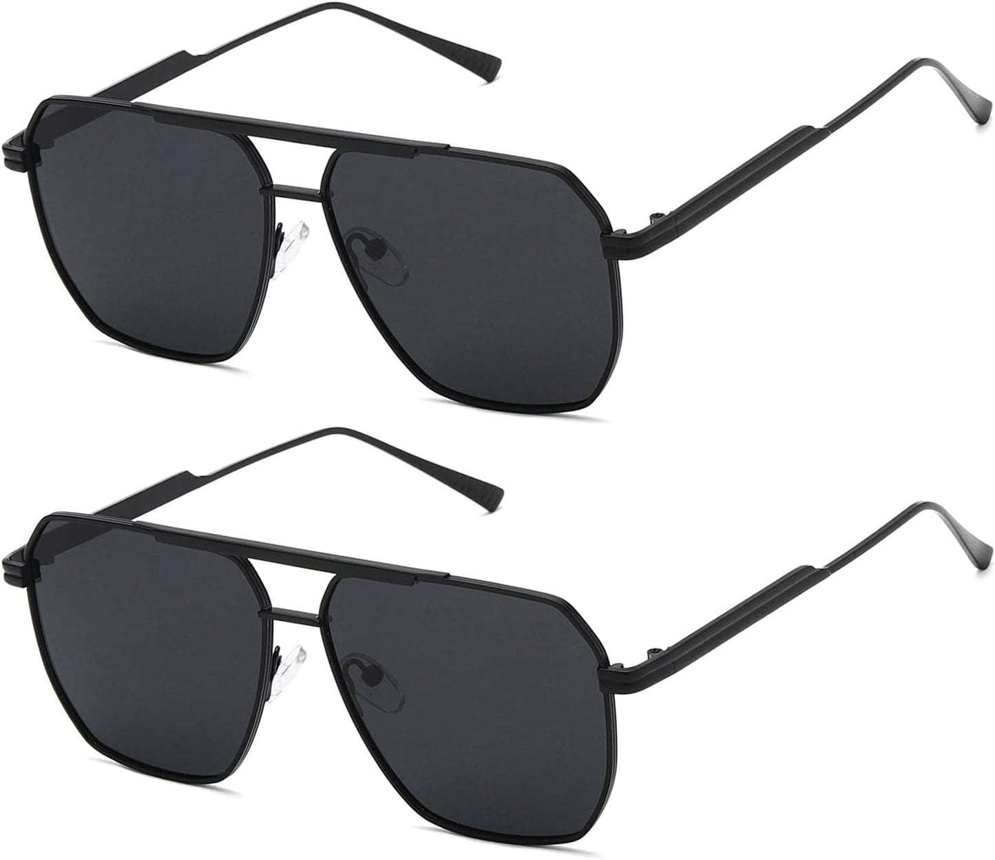 Polarized Sunglasses Womens Men Retro Oversized Square Vintage Shades Classic Large Metal Sun Glasses K1221