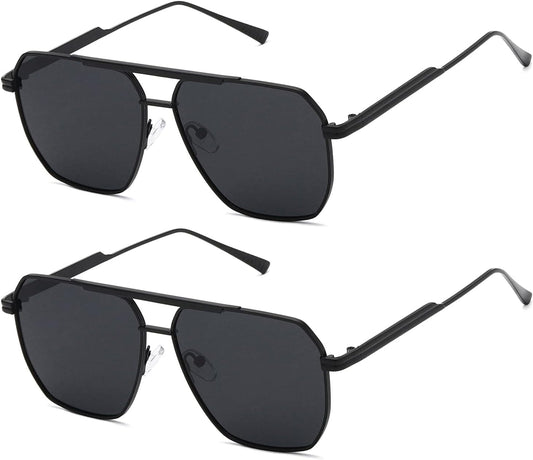 Polarized Sunglasses Womens Men Retro Oversized Square Vintage Shades Classic Large Metal Sun Glasses K1221