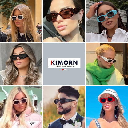 Rectangle Sunglasses for Women Men Trendy Retro Trendy Sun Glasses 90’S Vintage Square Frame K1307