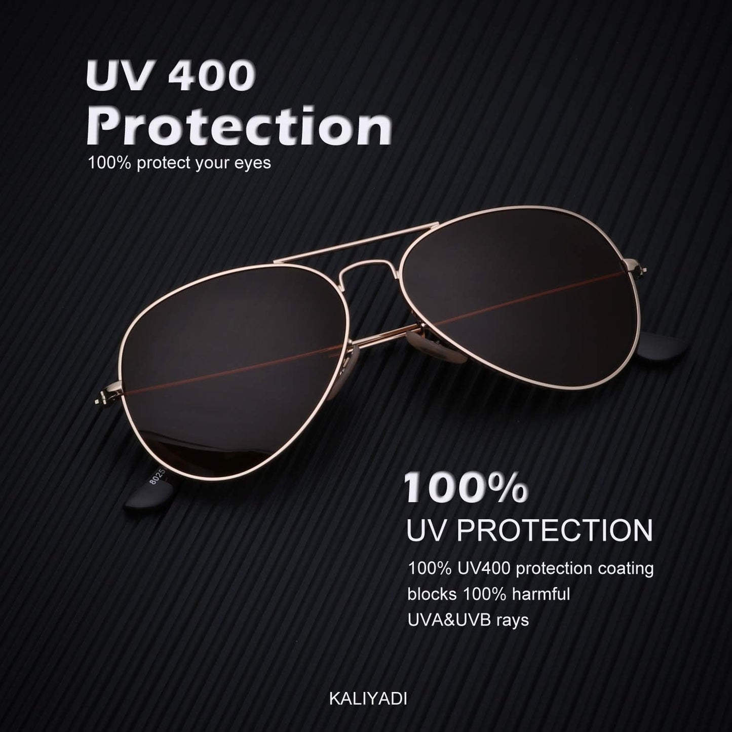 Classic Aviator Sunglasses for Men Women Driving Sun Glasses Polarized Lens UV Blocking