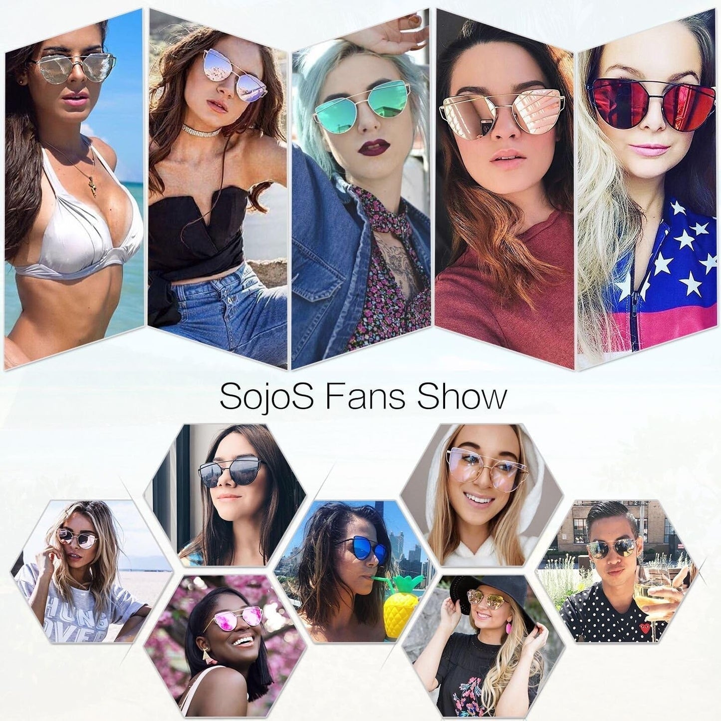 Cat Eye Sunglasses for Women Fashion Designer Style Mirrored Lenses - WORLD TIME VISITS