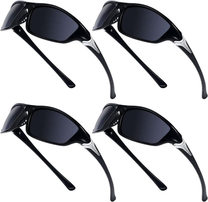 4 Pairs Men Polarized Sunglasses with UV Protection Driving Glasses Sports for Sport Outdoor Activities