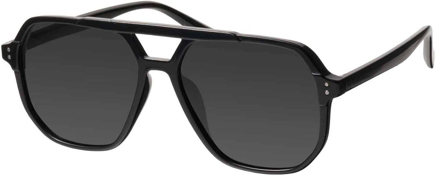 Oversized Aviator Sunglasses for Women and Men with Polarized Lens MS52243