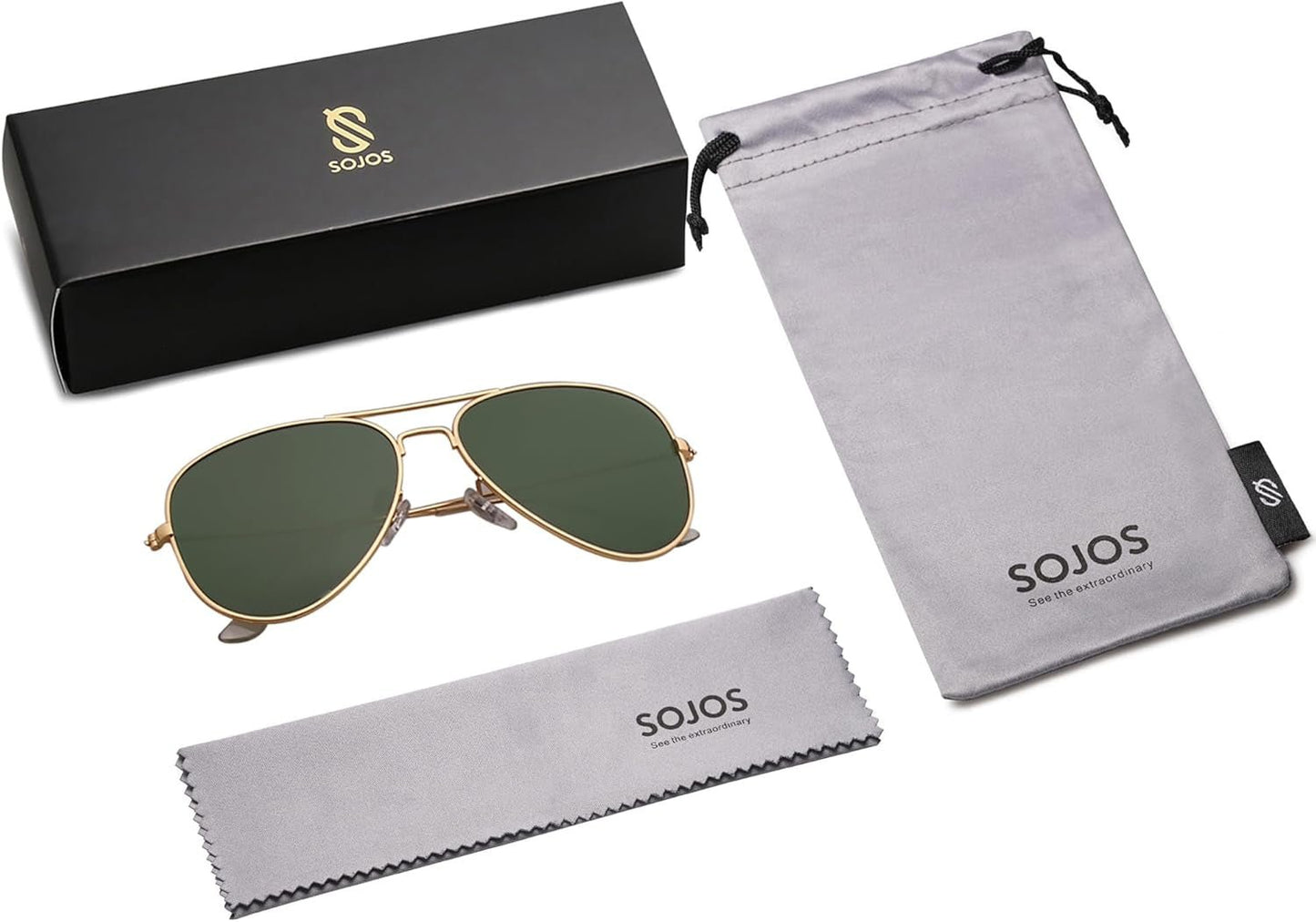 Classic Aviator Polarized Sunglasses for Men Women Vintage Retro Style - WORLD TIME VISITS