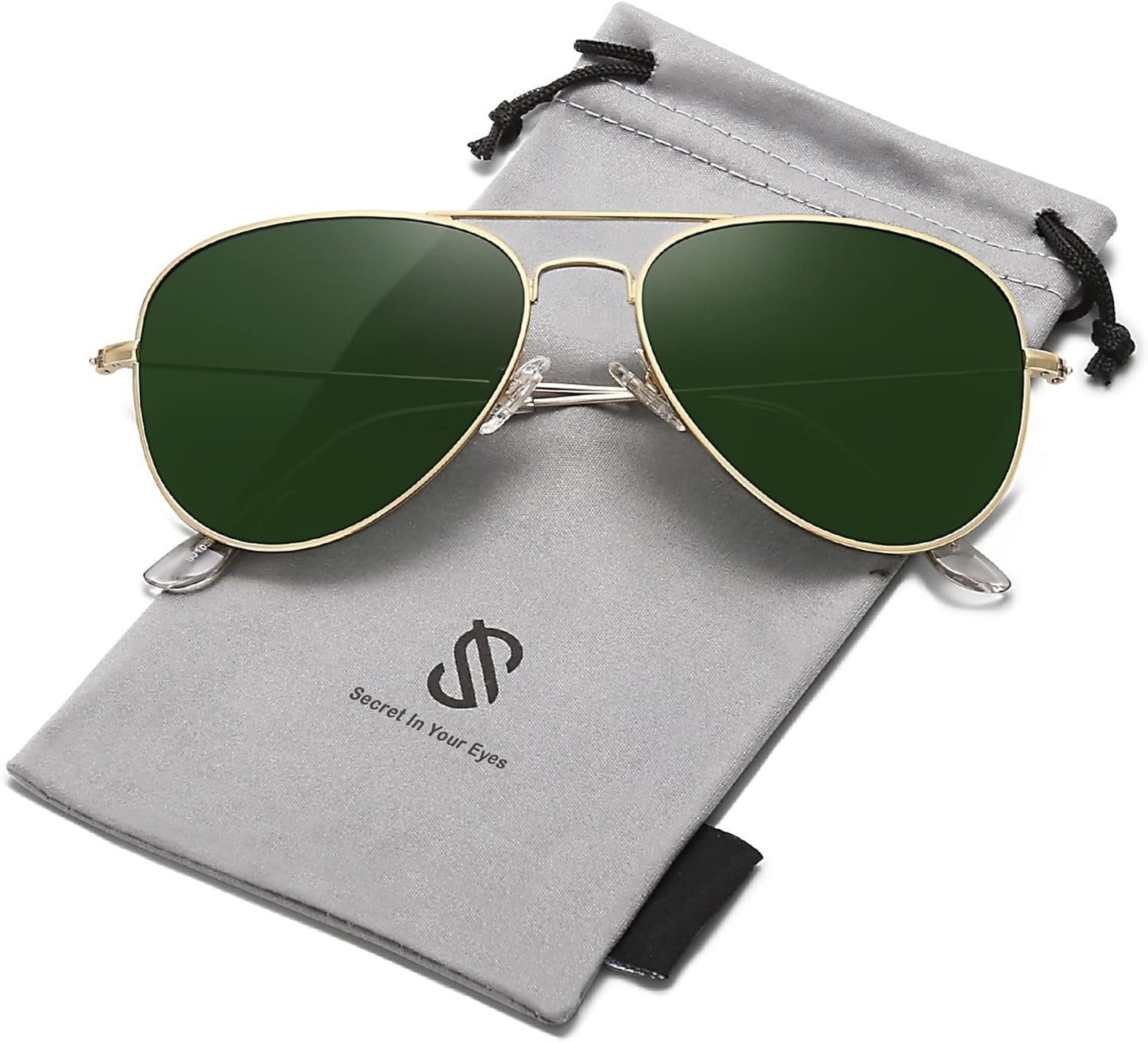 Classic Aviator Polarized Sunglasses for Men Women Vintage Retro Style - WORLD TIME VISITS