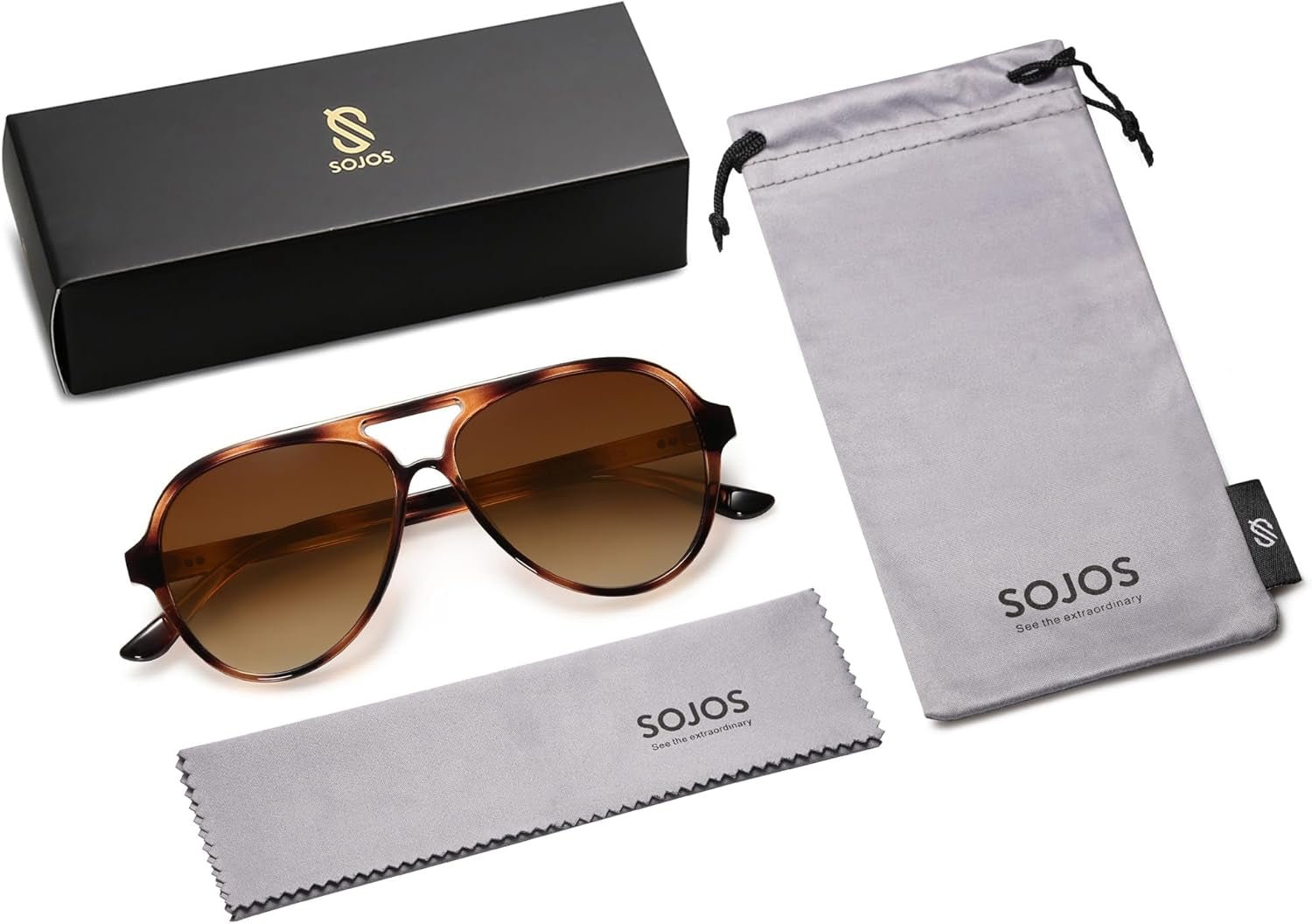 Classic Polarized Aviator Sunglasses for Women Men, Retro Trendy Aviators Shades SJ2201 - WORLD TIME VISITS