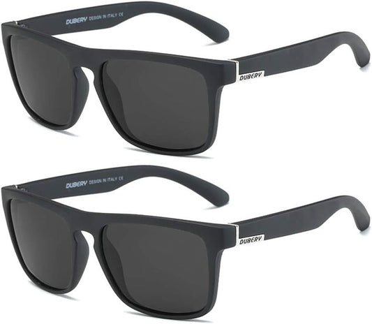 Classic Polarized Sunglasses for Men Women Retro 100% UV Protection Driving Sun Glasses D731 - WORLD TIME VISITS