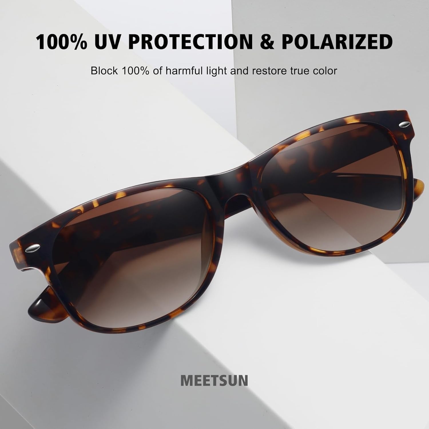 Classic Polarized Sunglasses for Women Men Trendy Retro Sun Glasses for Driving UV Protection (3 Pack) - WORLD TIME VISITS
