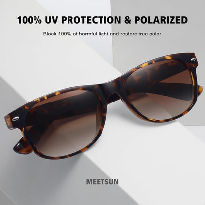 Classic Polarized Sunglasses for Women Men Trendy Retro Sun Glasses for Driving UV Protection (3 Pack) - WORLD TIME VISITS