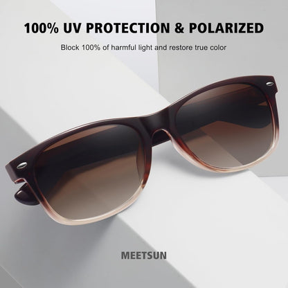 Classic Polarized Sunglasses for Women Men Trendy Retro Sun Glasses for Driving UV Protection (3 Pack) - WORLD TIME VISITS
